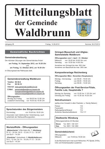 Vereins-Druck-Service Heike Scheumann - Gemeinde Waldbrunn in ...