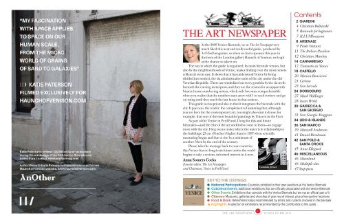 BIENNALE GUIDE 2011 - The Art Newspaper