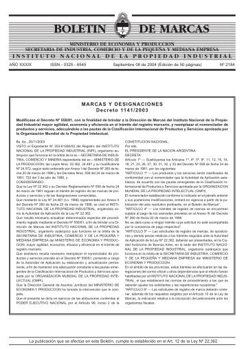 Marcas Concedidas 08-09-2004 - Instituto Nacional de la Propiedad ...