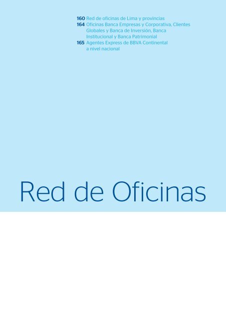 158 Red de Oficinas - BBVA Banco Continental