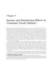 Income and Substitution Effects in Consumer Goods Markets