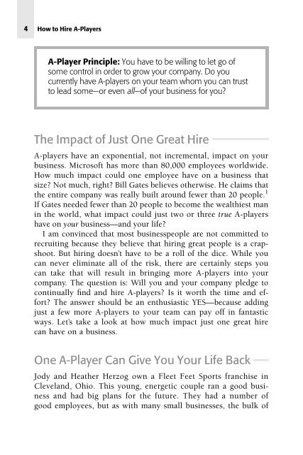 How to Hire A-Players: Finding the Top People for ... - GIT home page