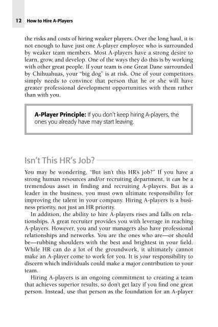 How to Hire A-Players: Finding the Top People for ... - GIT home page