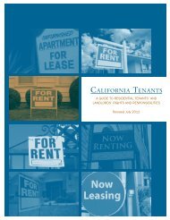 California Tenants - Department of Consumer Affairs - State of ...