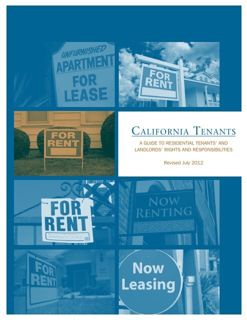 California Tenants - Department of Consumer Affairs - State of ...