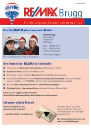 Ihre RE/MAX-Maklerinnen und -Makler Ihre Vorteile ... - Remax Frick