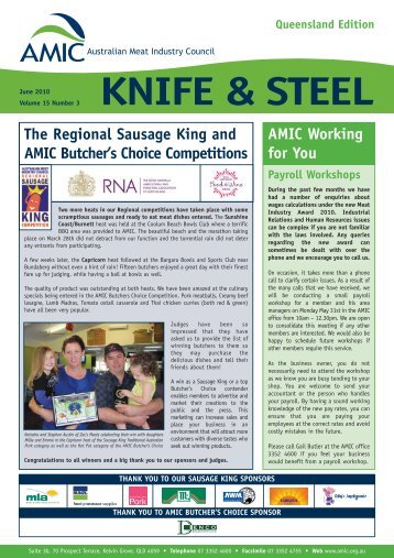 knife & steel - Australian Meat Industry Council