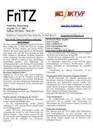 Fricktaler Turnzeitung www.ktv-fricktal.ch Ausgabe Nr. 4 / 2005 ...