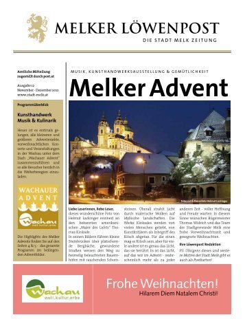 Zauberhafter Advent (4,01 MB) - .PDF - Stadtgemeinde Melk
