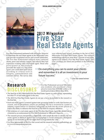 Five Star real estate agents - Five Star Professional