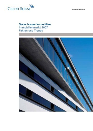 Swiss Issues Immobilien - Immobilienmarkt 2007 ... - Mieterverband