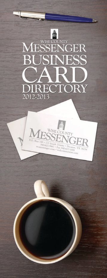 2012 Business Card Directory v2.indd - Wise County Messenger