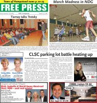 CLSC parking lot battle heating up - The FREE PRESS
