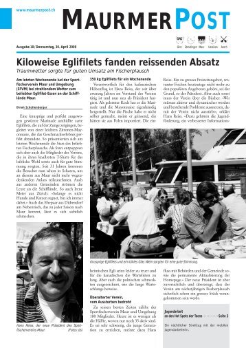 Kiloweise Eglifilets fanden reissenden Absatz