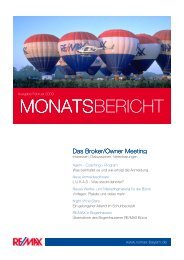 MONATSBERICHT - RE/MAX Bayern