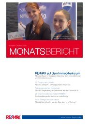 MONATSBERICHT - RE/MAX Bayern