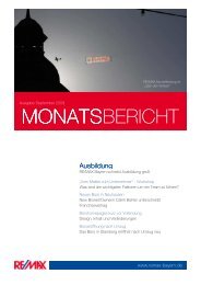 MONATSBERICHT - RE/MAX Bayern