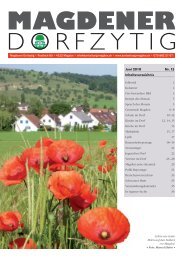 Ausgabe 3/2010 - Magdener Dorfzytig