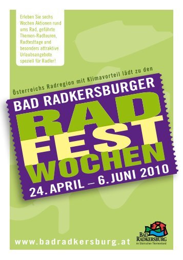 24. APRIL 2010 - Vitalhotel Bad Radkersburg