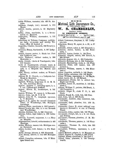 Detroit R L Polk City Directory 1870 - JewishGen KehilaLinks