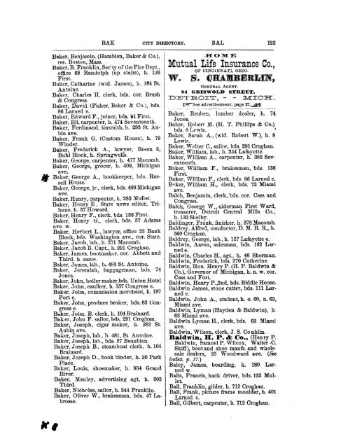 Detroit R L Polk City Directory 1870 - JewishGen KehilaLinks