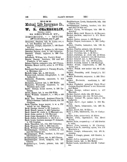 Detroit R L Polk City Directory 1870 - JewishGen KehilaLinks