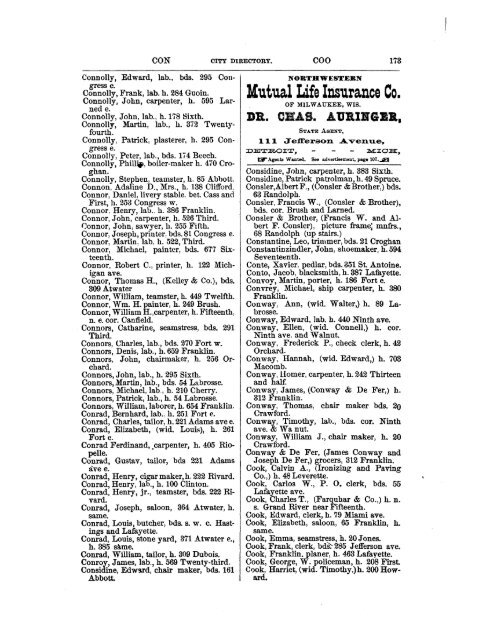 Detroit R L Polk City Directory 1870 - JewishGen KehilaLinks