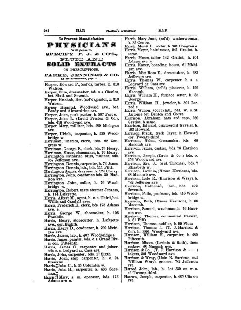 Detroit R L Polk City Directory 1870 - JewishGen KehilaLinks