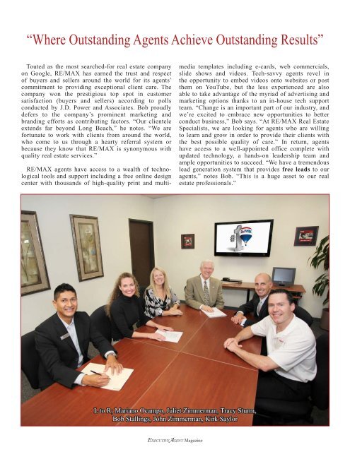 Southern California - Executive Agent Magazine