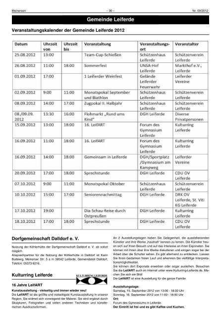 Zwischen Aller und Oker - Samtgemeinde Meinersen