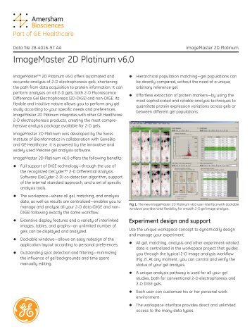 ImageMaster 2D Platinum v6.0 - GeneBio