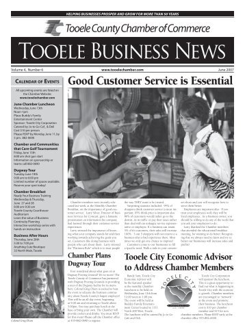 Good Customer Service is Essential - Tooele County Chamber of ...