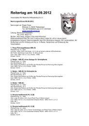 Ausschreibung Reitertag 2012 - Reitverein Reiterhof Aftholderbach eV