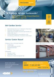 Service Center Kassel - GKN Aftermarkets & Services