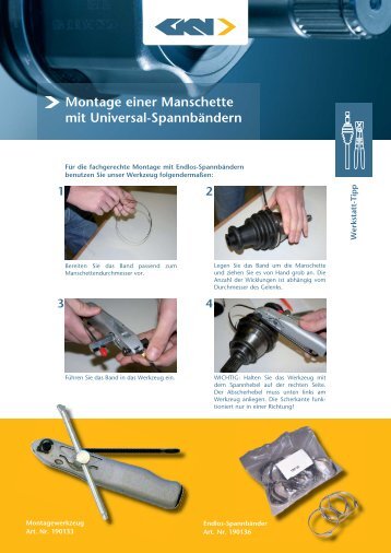 Leaflet Clamp tool DE - GKN Aftermarkets & Services