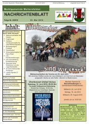 NACHRICHTENBLATT - Weitersfelden