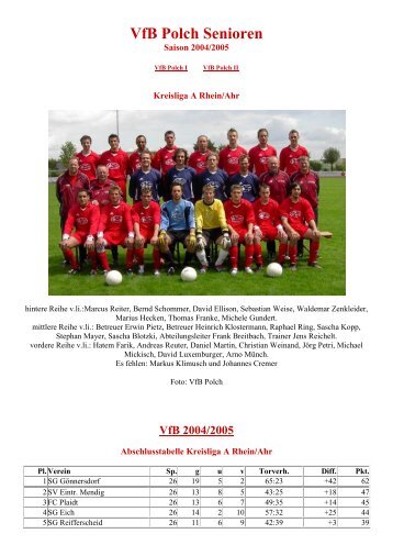 2004/2005 - VFB Polch