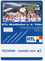 TECHNIK - Gefällt mir! - HTL Waidhofen / Ybbs