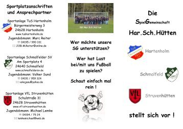 Info-Flyer - VfL Struvenhütten von 1962