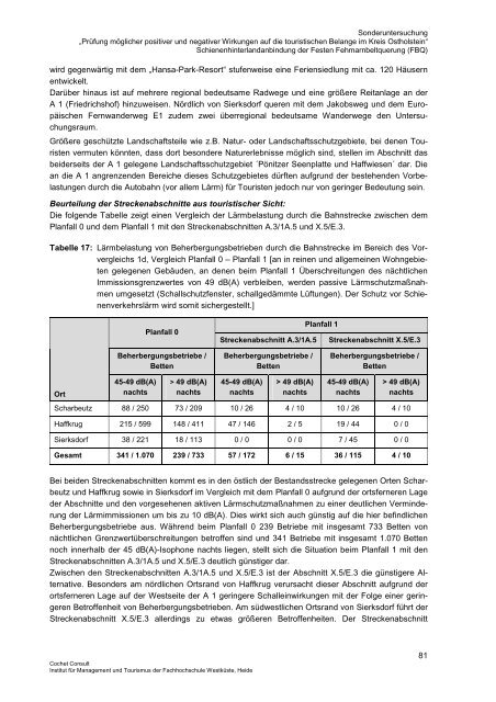 Sonderuntersuchung „Prüfung möglicher positiver und negativer ...