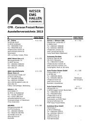 Ausstellerverzeichnis 2013 - Weser-Ems-Hallen Oldenburg