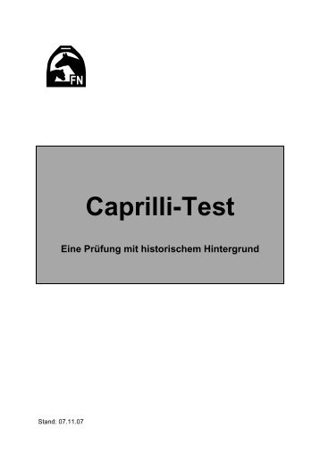 Caprilli-Test Info - Freizeitreiter-Rheinland