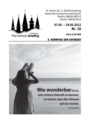 Kirchenanzeiger Nr. 10 vom 07. bis 20.05.2012 - Katholischer ...