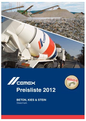 050543-0 - Preisliste 2012 - CEMEX Austria AG