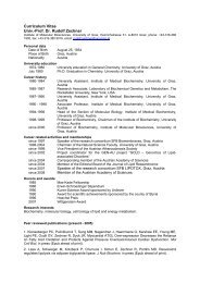 CV & Publication List R. Zechner - lipotox