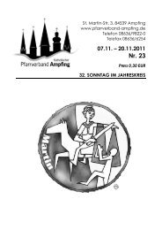 Kirchenanzeiger Nr. 23 vom 07. bis 20.11.2011 - Katholischer ...