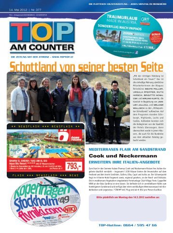 zeitung mit der zitrone - top am counter