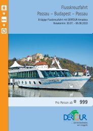 Flusskreuzfahrt Passau – Budapest – Passau - Dertour