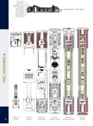 Deckplan MSC Magnifica - Hofer Reisen