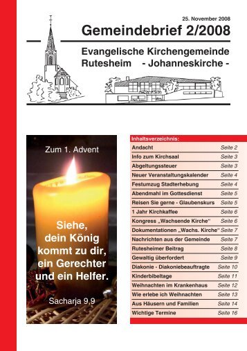 ä?' ‚kam? - Evangelische Kirchengemeinde Johanneskirche ...